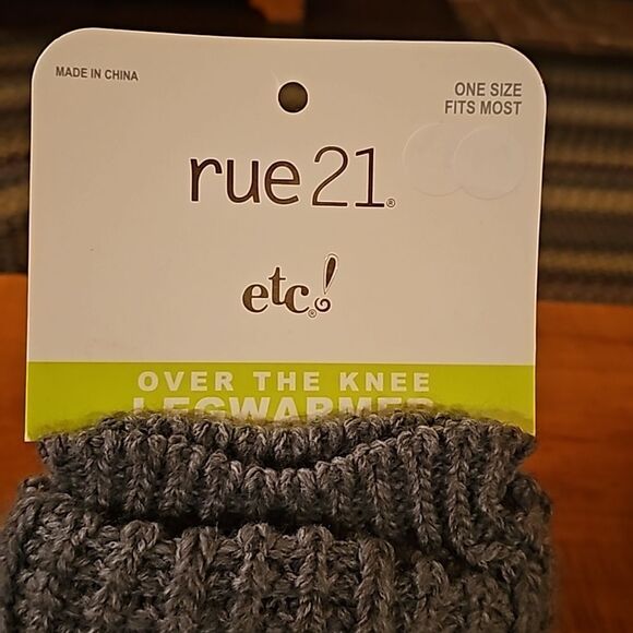 Rue 21 Leg Warmers: Over the Knee New In Package  Grey - Picture 4 of 4